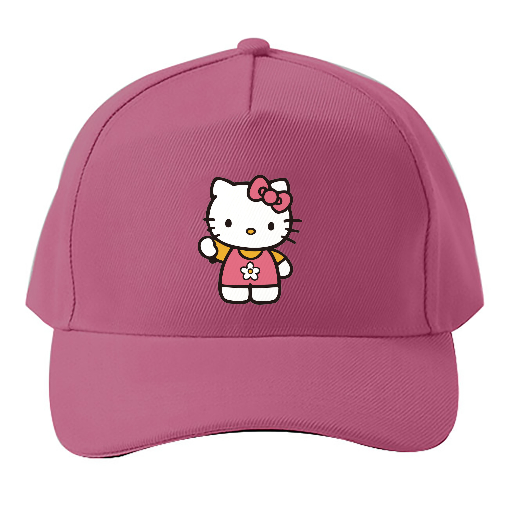 （画像用） Hello Kitty ハローキティ ベースボールキャップ 綿100％ 男女兼用 帽子 スポーツ